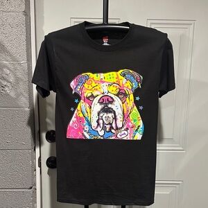 Colorful Dog Graphic T-Shirt